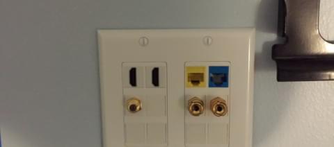 Structured wiring wall plate